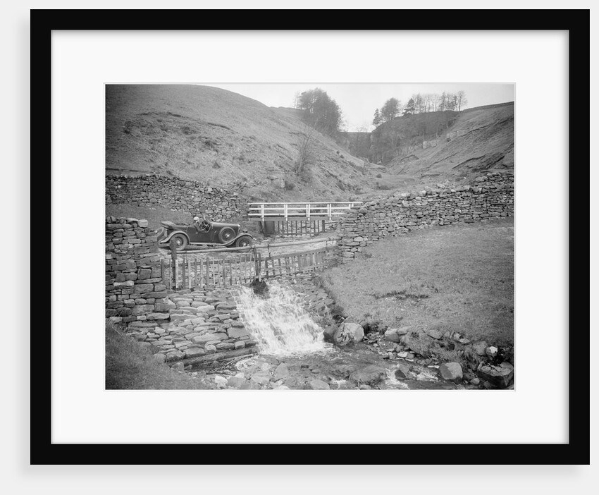 Kitty Brunell road testing a MG 18/80, Tan Hill, Yorkshire, April 1931 by Bill Brunell