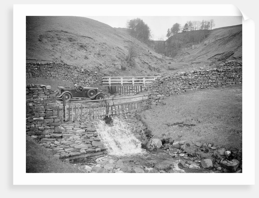 Kitty Brunell road testing a MG 18/80, Tan Hill, Yorkshire, April 1931 by Bill Brunell