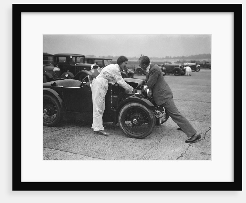 MG M type at Brooklands by Bill Brunell