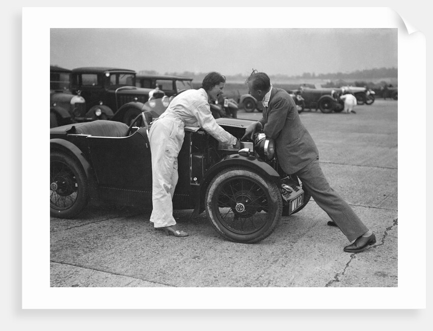 MG M type at Brooklands by Bill Brunell