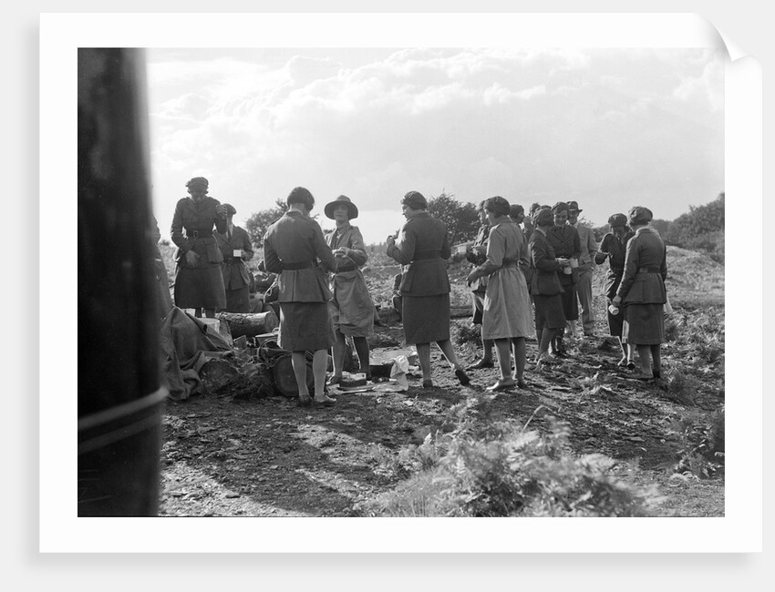 Women at a First Aid Nursing Yeomanry (FANY) trial or rally, 1931. by Bill Brunell