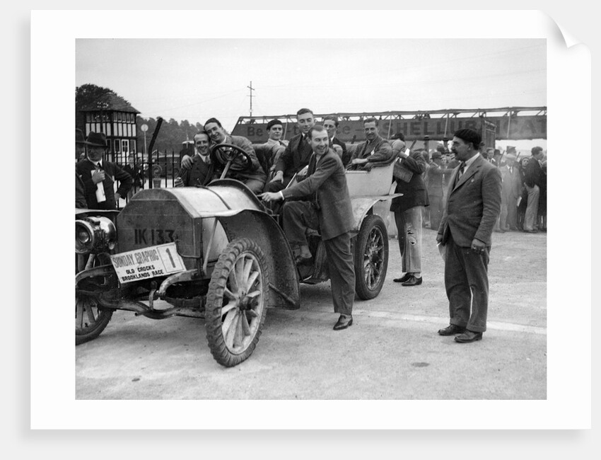 Mercedes, winner of the 1906 Ballinaslaughter Hill Climb, Old Crocks Race, Brooklands, 1931 by Bill Brunell