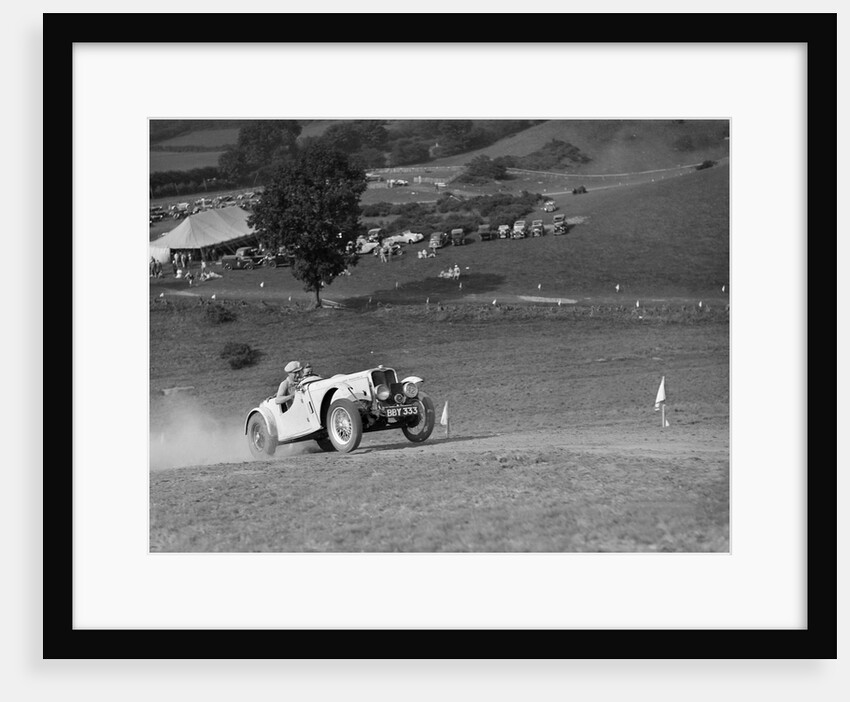 Candidi Provocatores team Singer Le Mans at the Singer CC Rushmere Hill Climb, Shropshire 1935 by Bill Brunell