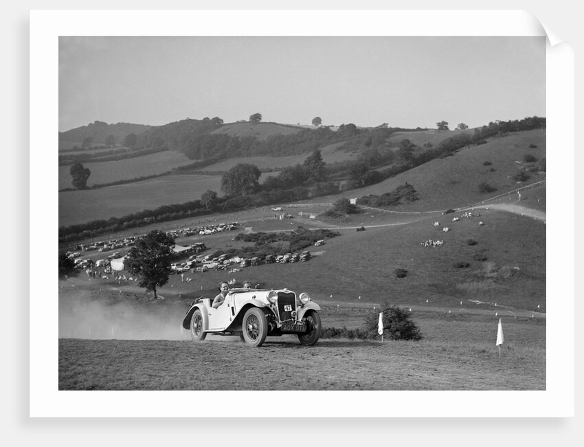 Singer competing in the Singer CC Rushmere Hill Climb, Shropshire 1935 by Bill Brunell