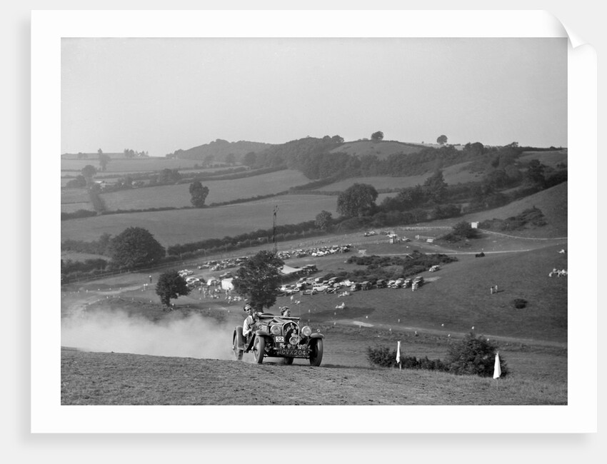 Fiat Balilla 508S competing in the Singer CC Rushmere Hill Climb, Shropshire 1935 by Bill Brunell