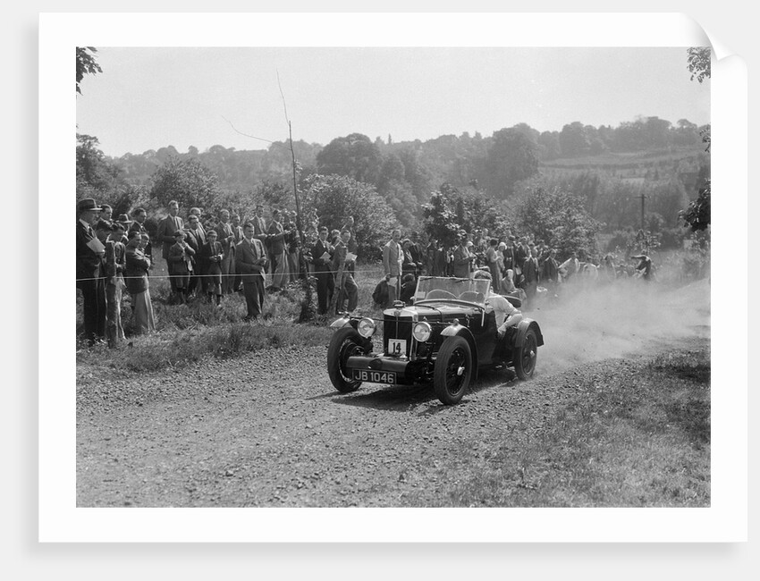 Prototype MG K3, Bugatti Owners Club Hill Climb, Chalfont St Peter, Buckinghamshire, 1935 by Bill Brunell
