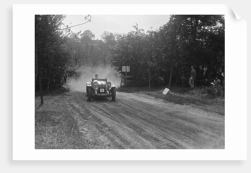 Alvis, Bugatti Owners Club Hill Climb, Chalfont St Peter, Buckinghamshire, 1935 by Bill Brunell