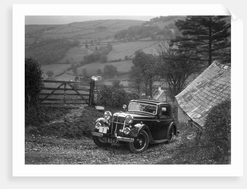 1934 Standard Avon Ten coupe taking part in a Standard Car Owners Club trial by Bill Brunell