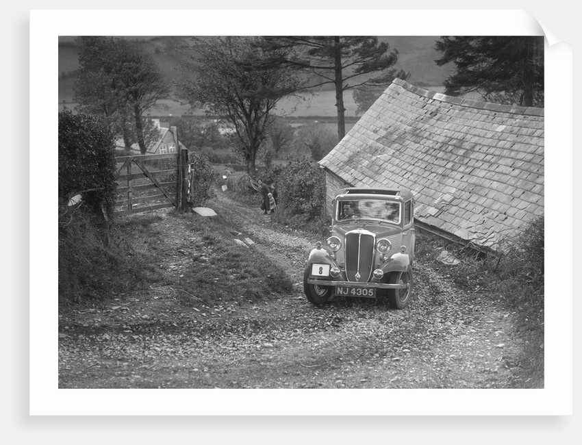 Standard Nine taking part in a Standard Car Owners Club trial by Bill Brunell