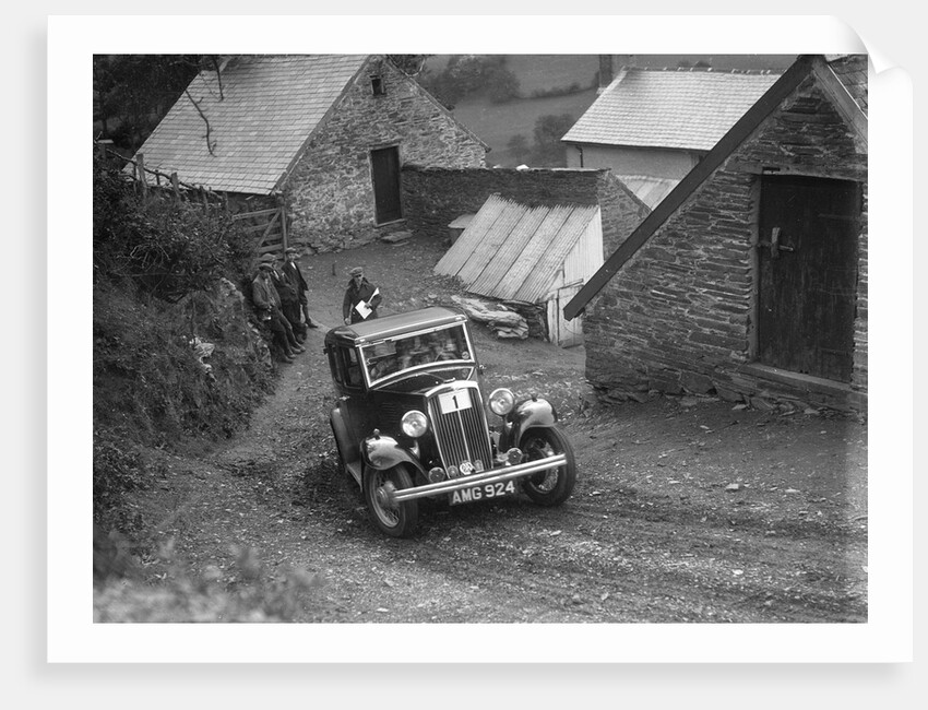 1933 Standard saloon taking part in a Standard Car Owners Club trial by Bill Brunell