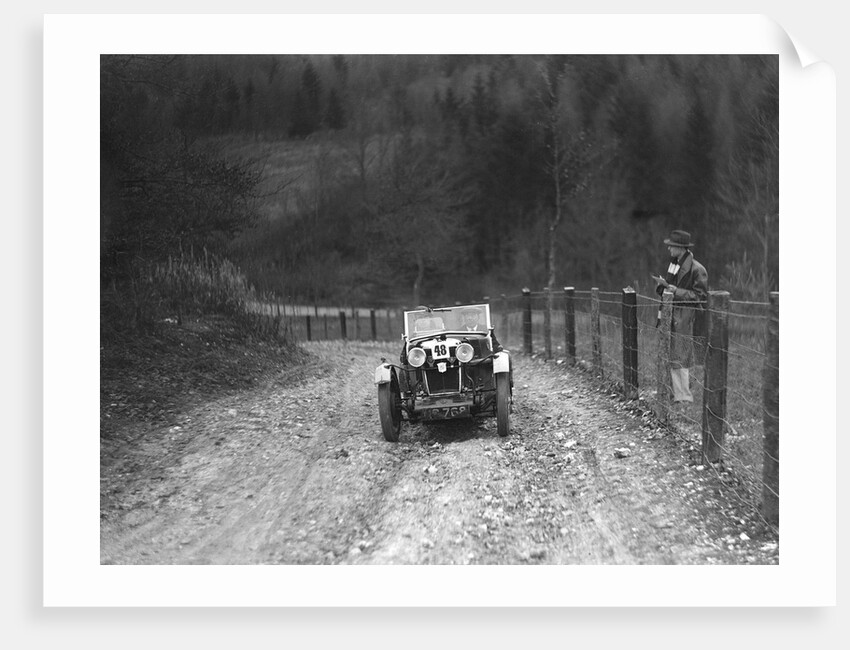 Viscount Curzon's MG M type 12/12 replica competing in the Inter-Varsity Trial, November 1931 by Bill Brunell