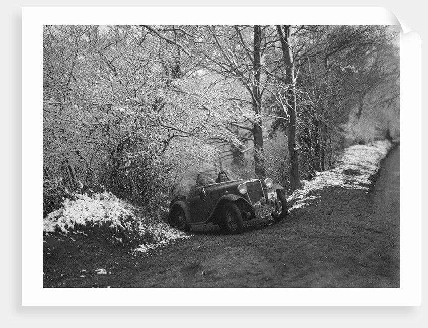 1935 Singer Le Mans taking part in a motoring trial, late 1930s by Bill Brunell