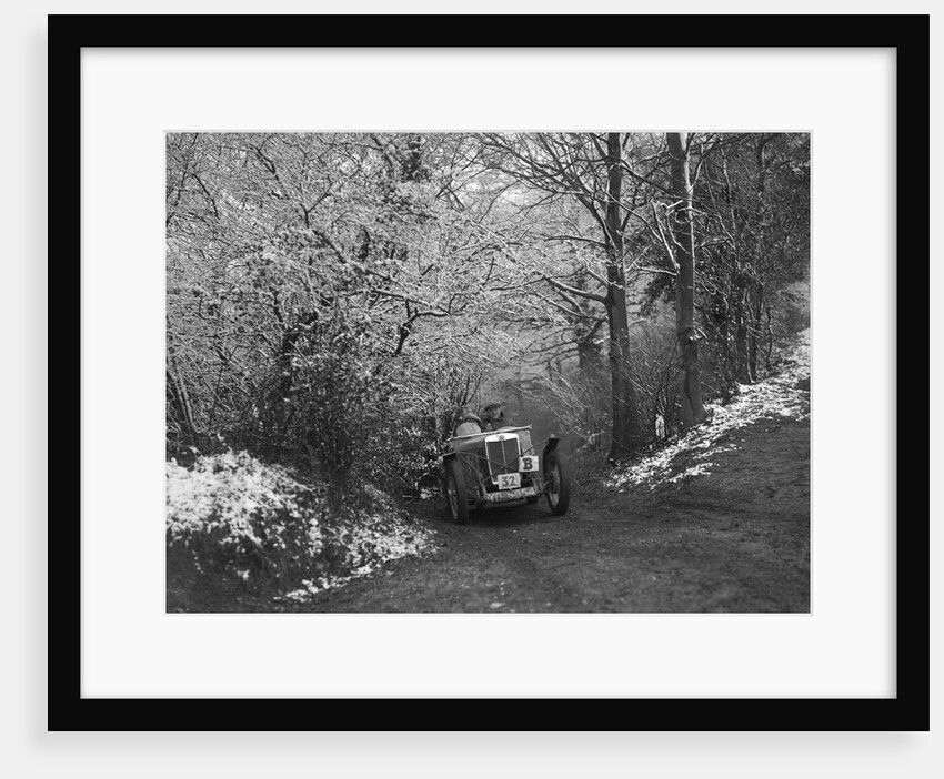 1933 MG J2 taking part in a motoring trial, late 1930s by Bill Brunell