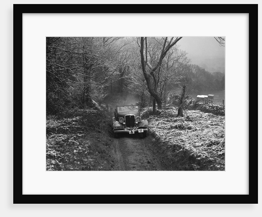 1934 Ford V8 tourer taking part in a motoring trial, late 1930s by Bill Brunell