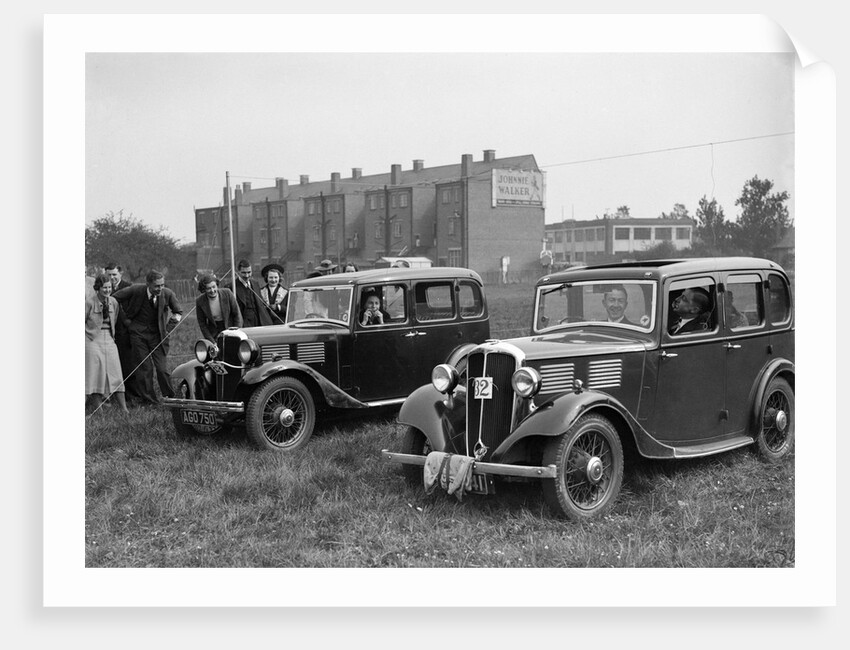 Standard Nine and Standard Twelve at the Standard Car Owners Club Gymkhana, 8 May 1938 by Bill Brunell