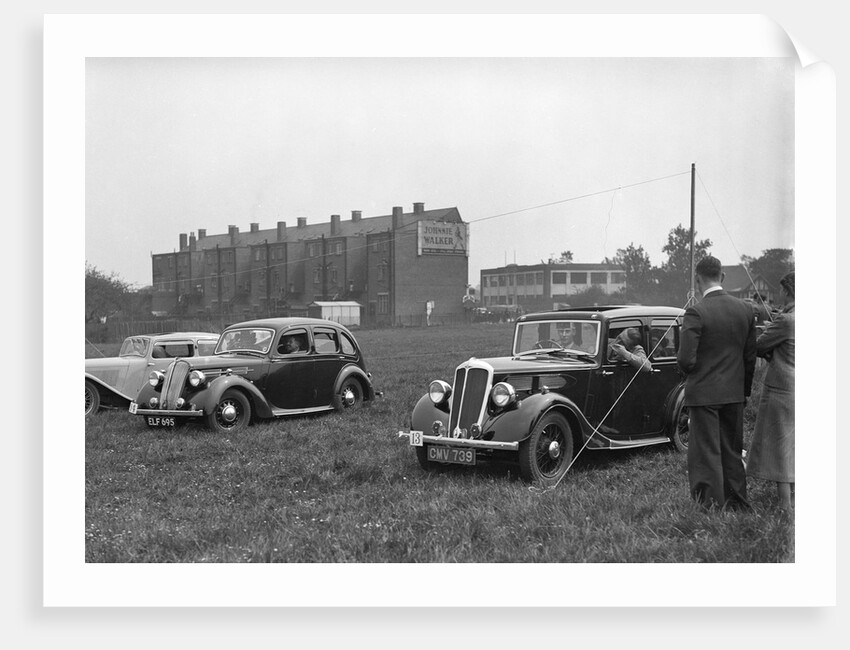 Standard SS I, Flying Twelve and Twelve at the Standard Car Owners Club Gymkhana, 8 May 1938 by Bill Brunell