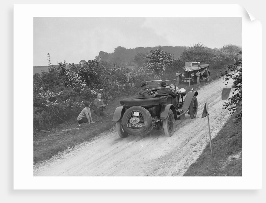 Bentley of SB Harris taking part in the North West London Motor Club Trial, 1 June 1929 by Bill Brunell