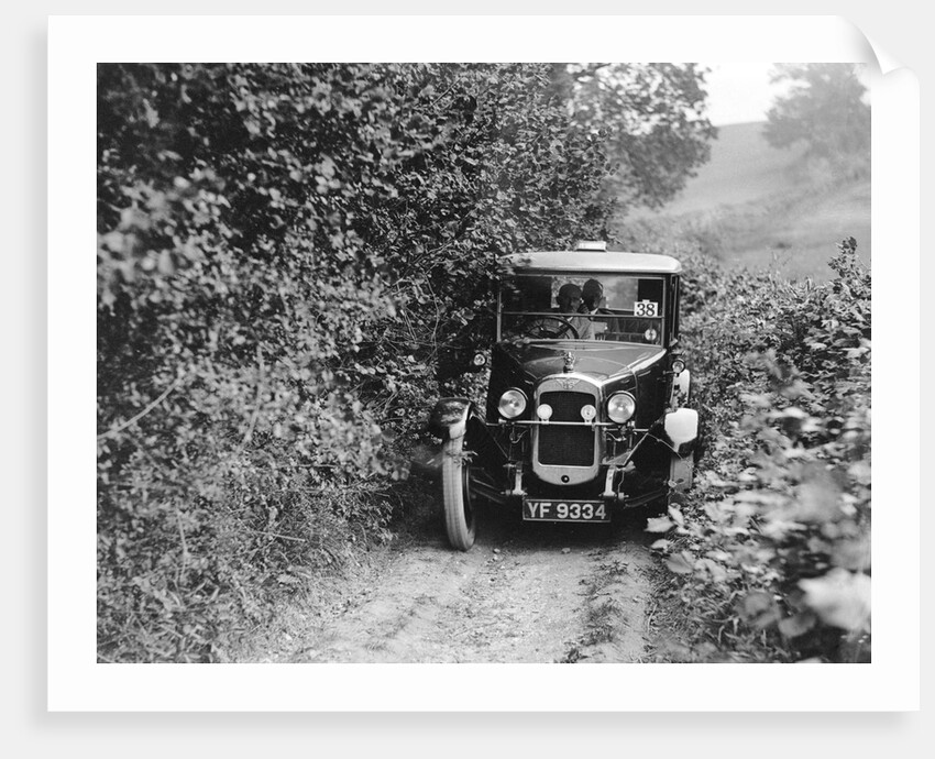 Austin 12/4 Windsor saloon taking part in the North West London Motor Club Trial, 1 June 1929 by Bill Brunell