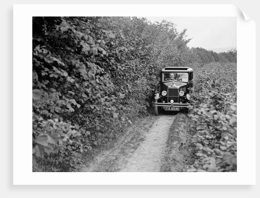 Standard Big Nine of GW Olive taking part in the North West London Motor Club Trial, 1 June 1929 by Bill Brunell