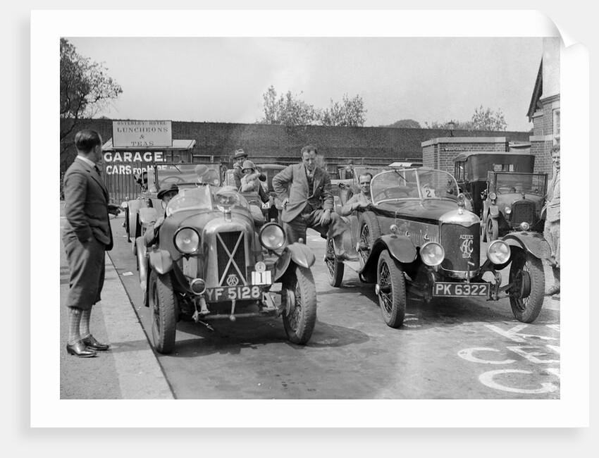 Cars at the North West London Motor Club Trial, Osterley Park Hotel, Isleworth, 1 June 1929 by Bill Brunell