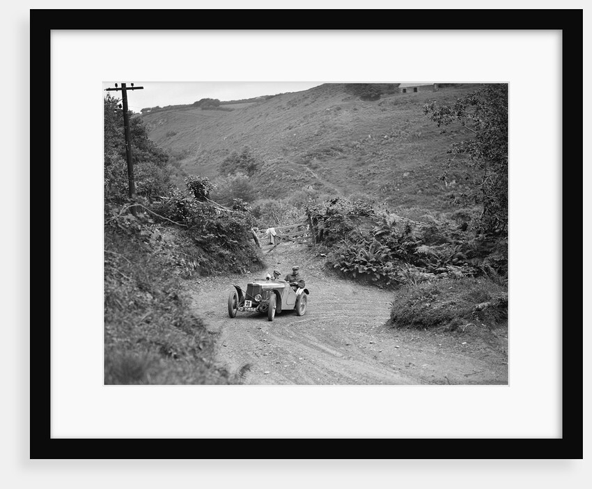1933 MG J2 taking part in a motoring trial, late 1930s by Bill Brunell