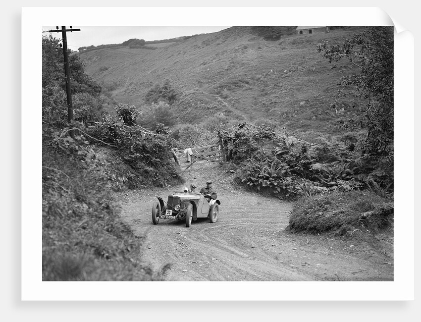 1933 MG J2 taking part in a motoring trial, late 1930s by Bill Brunell