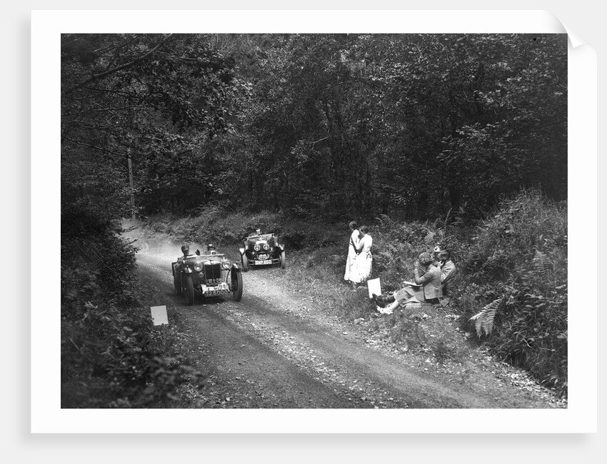 MG PA of JM Toulmin and Frazer-Nash TT replica, 1930s by Bill Brunell