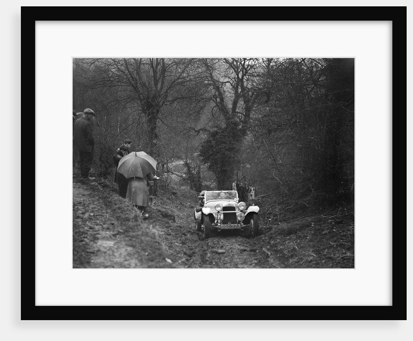 1938 HRG Standard Meadows-engined 2-seater of MH Lawson taking part in the Petersfield Trial, 1938 by Bill Brunell