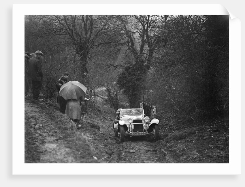 1938 HRG Standard Meadows-engined 2-seater of MH Lawson taking part in the Petersfield Trial, 1938 by Bill Brunell