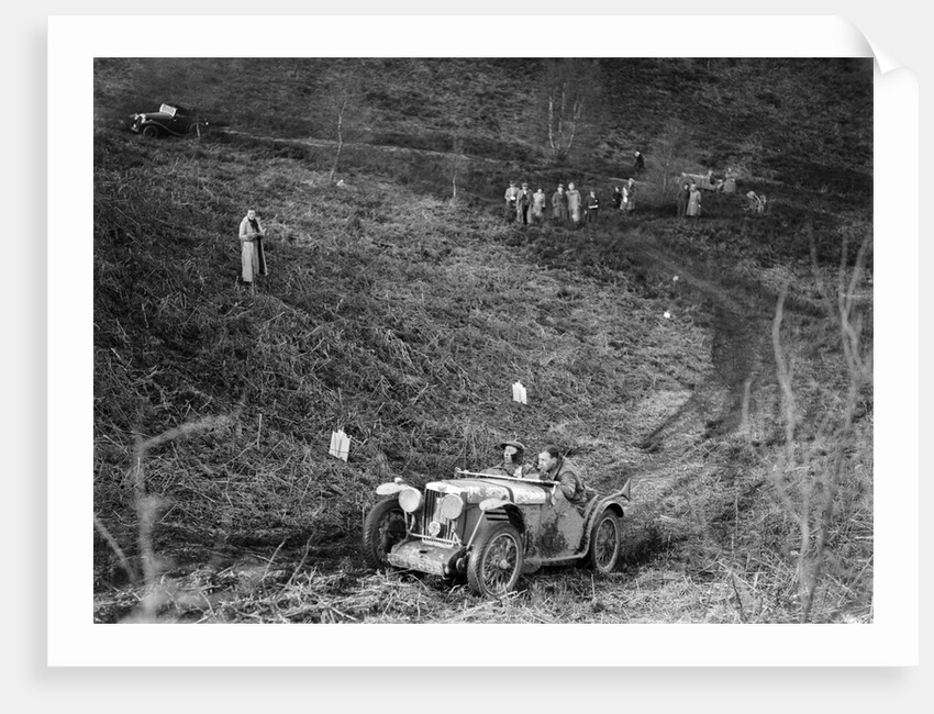 MG J2 taking part in a motoring trial, late 1930s by Bill Brunell
