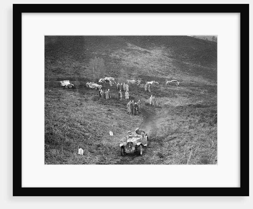 1933 Wolseley Hornet 2-seater sports taking part in a motoring trial, late 1930s by Bill Brunell