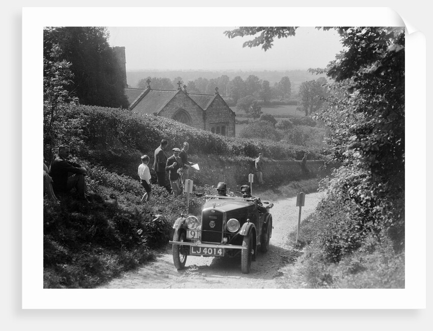 1931 Wolseley Hornet taking part in a West Hants Light Car Club Trial, Ibberton Hill, Dorset, 1930s by Bill Brunell