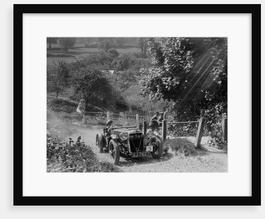 1933 Crossley Ten taking part in a West Hants Light Car Club Trial, Ibberton Hill, Dorset, 1930s by Bill Brunell