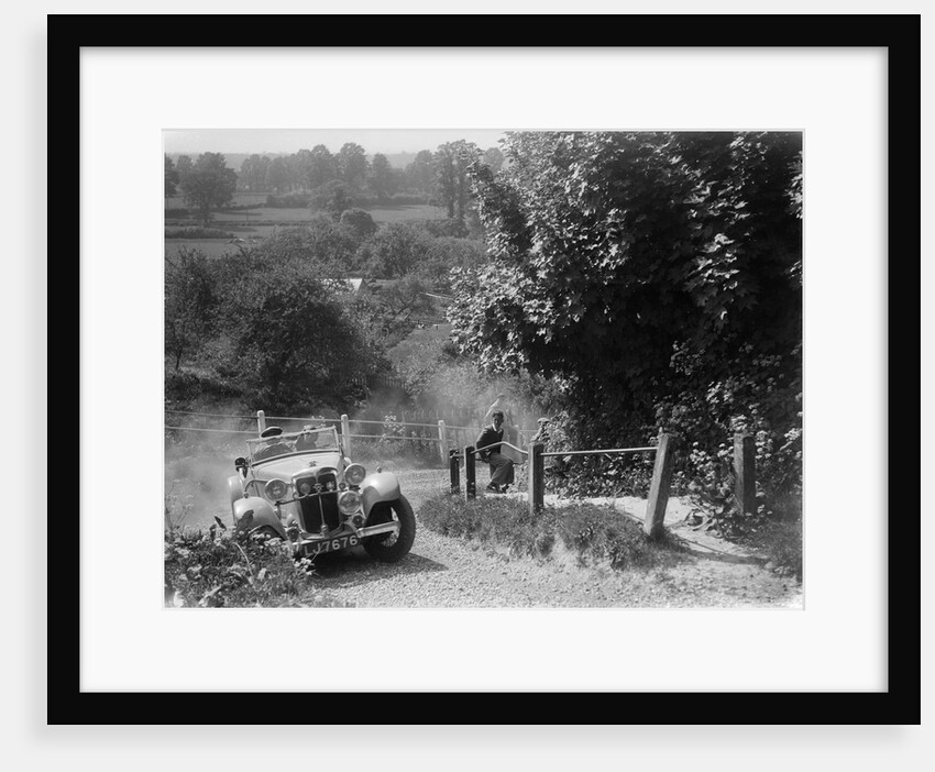 1933 Standard Avon taking part in a West Hants Light Car Club Trial, Ibberton Hill, Dorset, 1930s by Bill Brunell