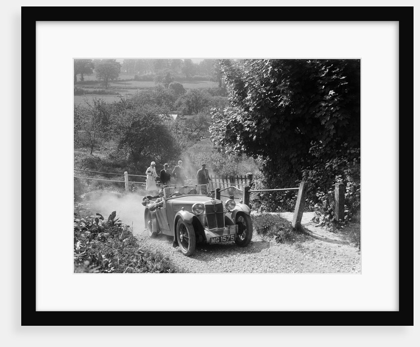 MG Magna taking part in a West Hants Light Car Club Trial, Ibberton Hill, Dorset, 1930s by Bill Brunell