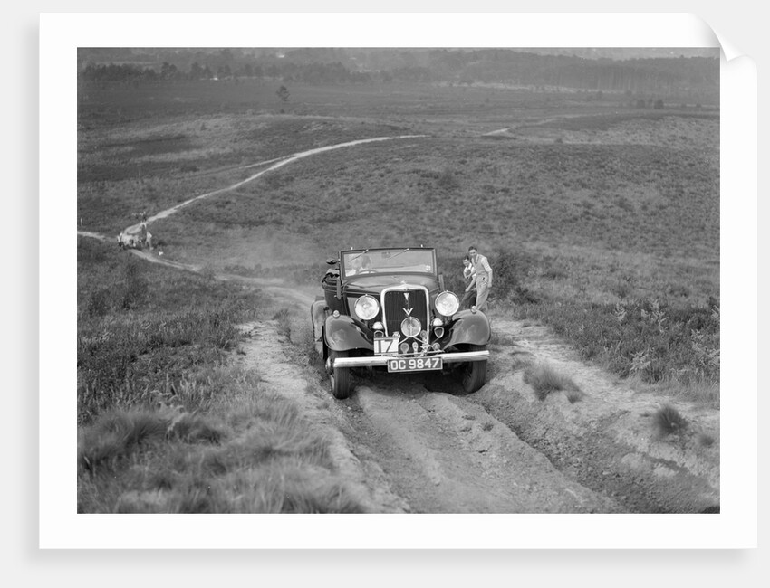 1934 Ford V8 open 2-seater taking part in the NWLMC Lawrence Cup Trial, 1937 by Bill Brunell