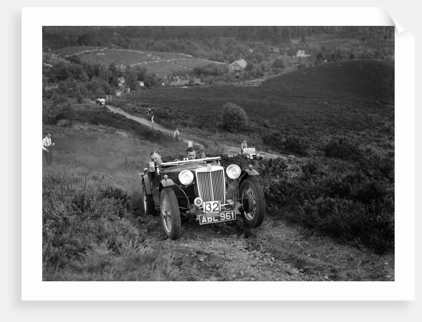 1936 MG TA of the Three Musketeers team taking part in the NWLMC Lawrence Cup Trial, 1937 by Bill Brunell