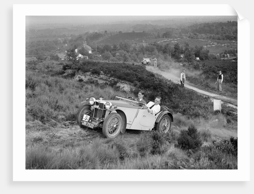 1935 MG PB of the Cream Cracker team taking part in the NWLMC Lawrence Cup Trial, 1937 by Bill Brunell