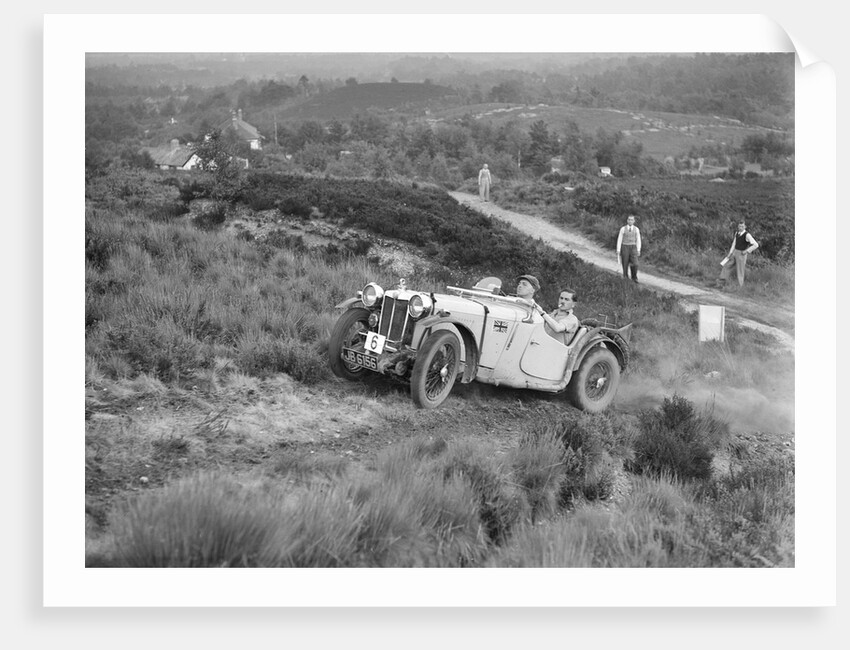 1935 MG PA of RM Andrews taking part in the NWLMC Lawrence Cup Trial, 1937 by Bill Brunell