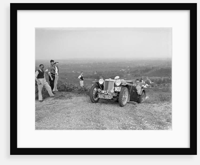 1936 MG TA of the Three Musketeers team taking part in the NWLMC Lawrence Cup Trial, 1937 by Bill Brunell