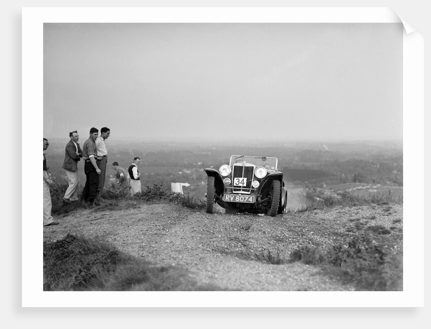 1936 MG PB 2-seater sports taking part in the NWLMC Lawrence Cup Trial, 1937 by Bill Brunell