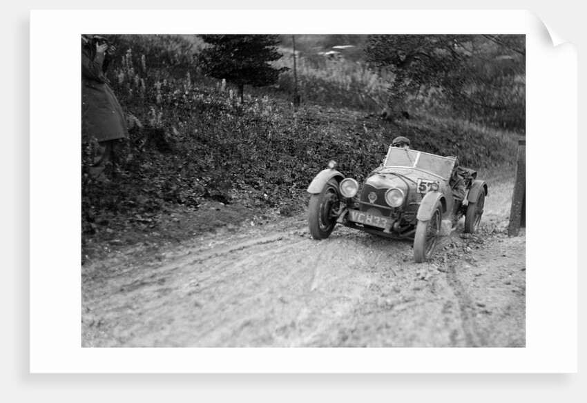 Riley Brooklands 2-seater sports of JE Lancaster taking part in the Inter-Varsity Trial, 1930 by Bill Brunell
