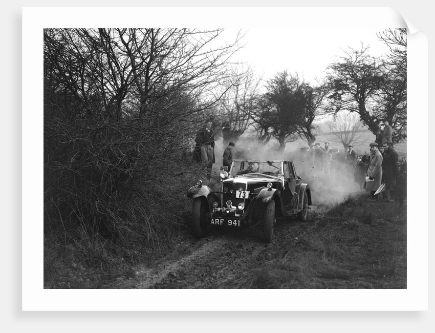 Riley of C Beddow at the Sunbac Colmore Trial, near Winchcombe, Gloucestershire, 1934 by Bill Brunell