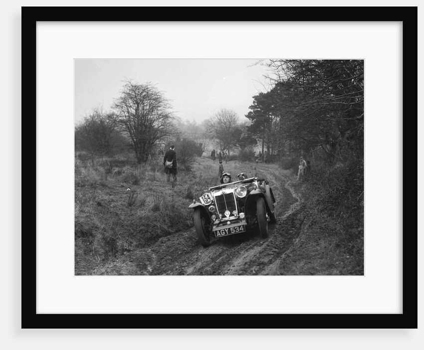 MG Magna of AJV Merritt at the Sunbac Colmore Trial, near Winchcombe, Gloucestershire, 1934 by Bill Brunell