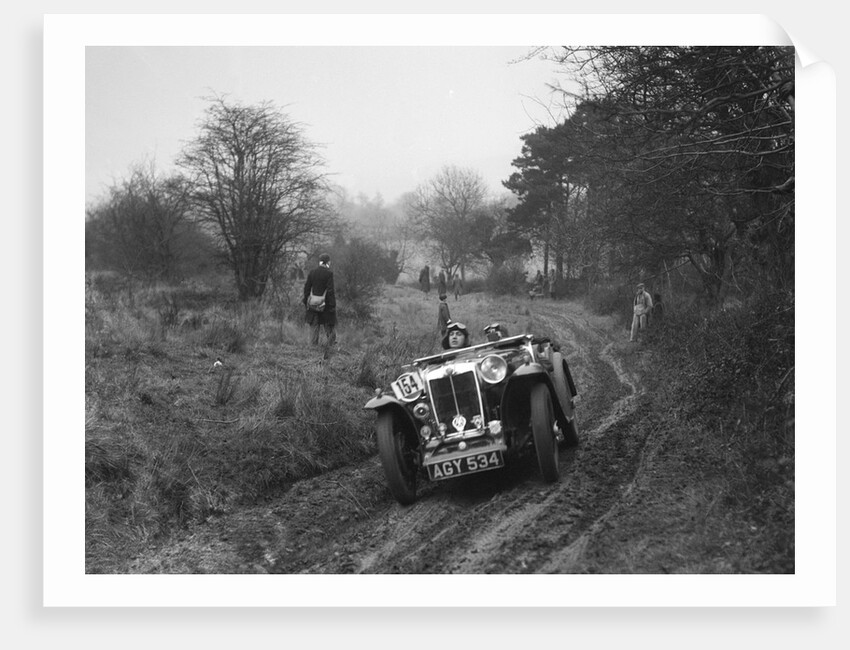 MG Magna of AJV Merritt at the Sunbac Colmore Trial, near Winchcombe, Gloucestershire, 1934 by Bill Brunell