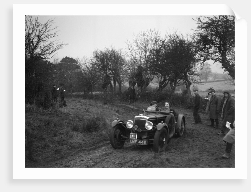Frazer-Nash of JD Greaves at the Sunbac Colmore Trial, near Winchcombe, Gloucestershire, 1934 by Bill Brunell