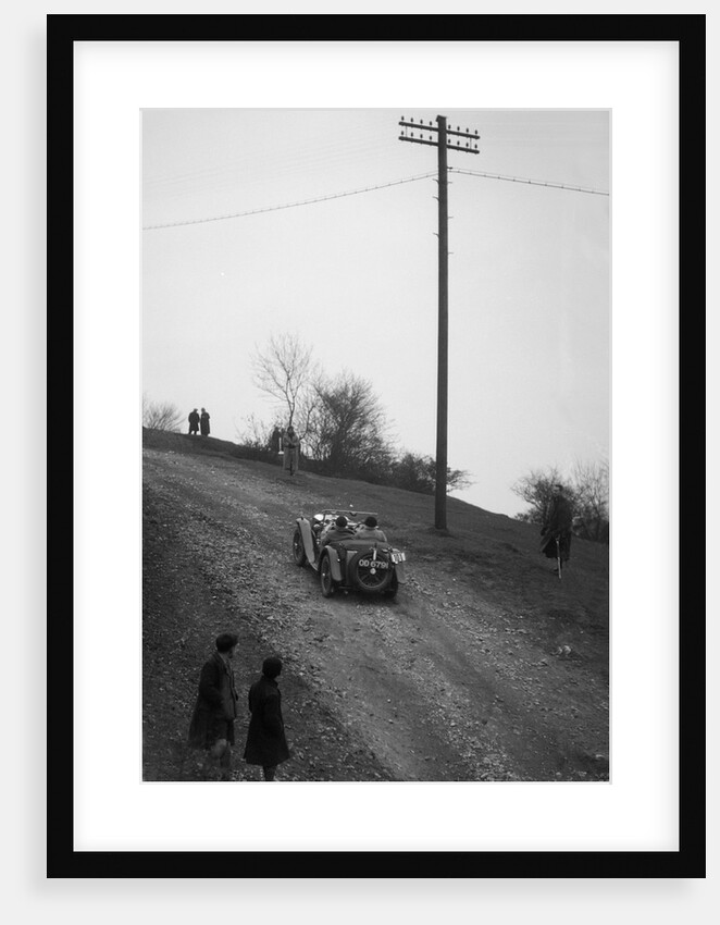 Miss EV Watson's MG J3 climbing Nailsworth Ladder, Sunbac Colmore Trial, Gloucestershire, 1934 by Bill Brunell
