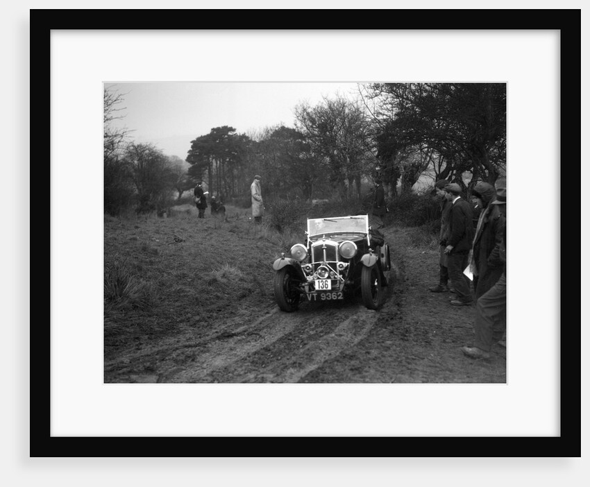 Wolseley Hornet of AK Hunt at the Sunbac Colmore Trial, near Winchcombe, Gloucestershire, 1934 by Bill Brunell