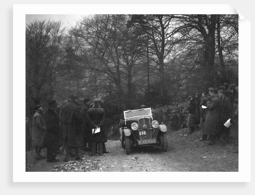 Triumph of RL Bellamy climbing Nailsworth Ladder, Sunbac Colmore Trial, Gloucestershire, 1934 by Bill Brunell