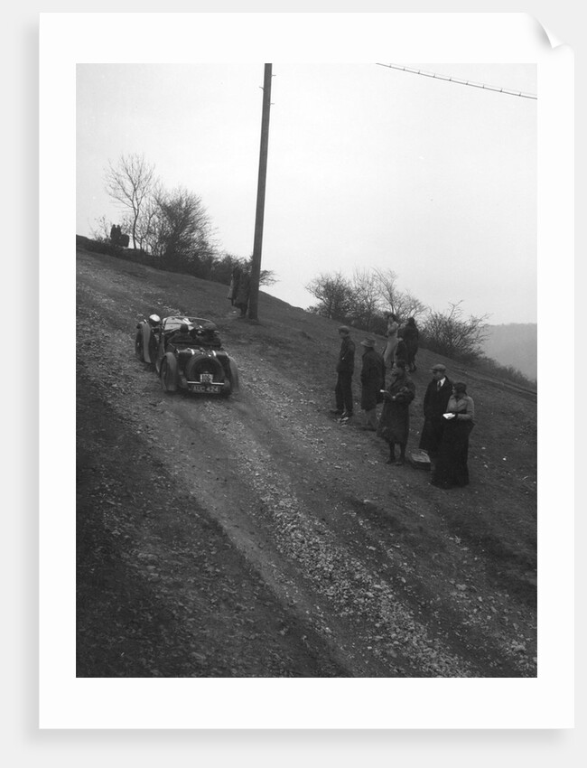 Singer of CV Glass climbing Nailsworth Ladder, Sunbac Colmore Trial, Gloucestershire, 1934 by Bill Brunell